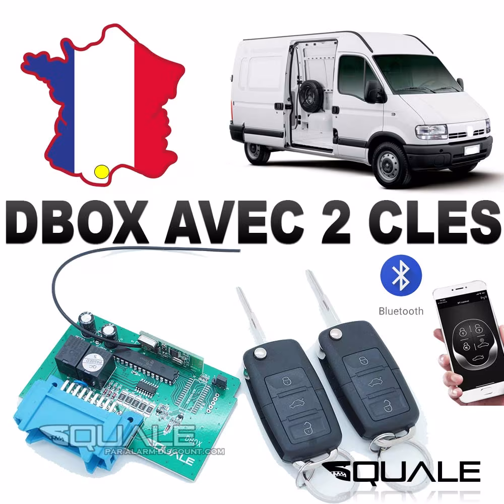 DBOX pour movano phase 1 avec 2 clés télécommandes (Anti démarrage + télécommande)