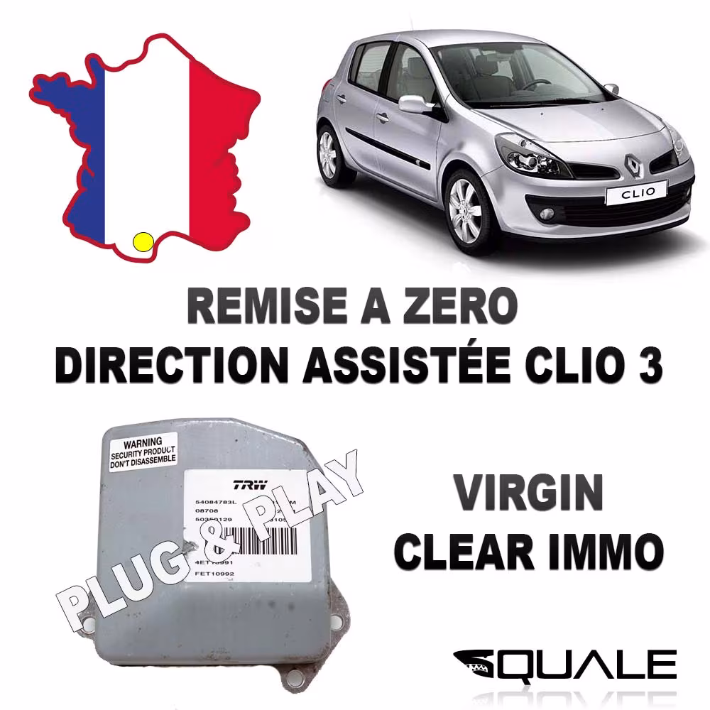 Reset immo Direction assistée CLIO 3
