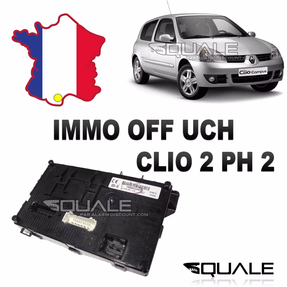 Désactivation anti démarrage sur UCH  renault clio 3