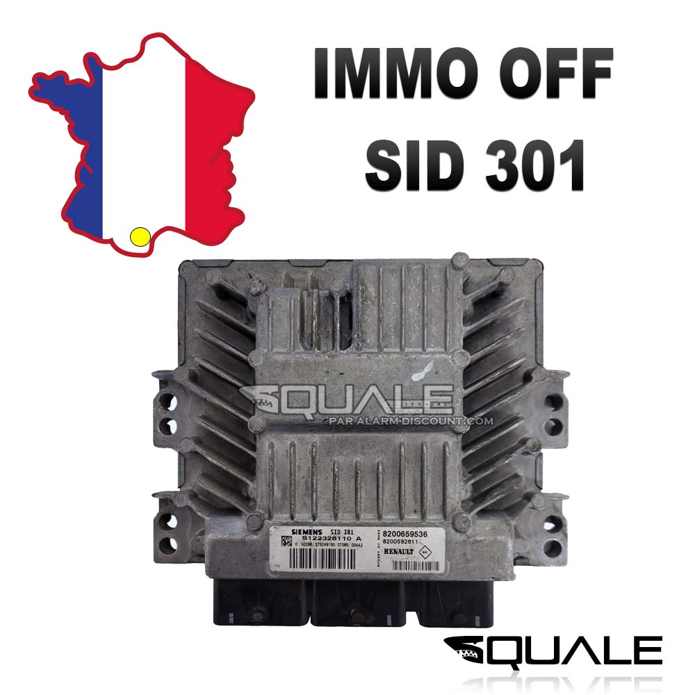 Service de suppression d'anti démarrage sur calculateur SID 301